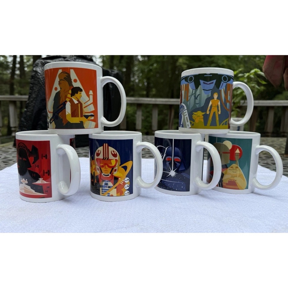 Star Wars 2025 Limited Edition Mug Set 6pc Heroic Gestures Ceramic Coffee Cups